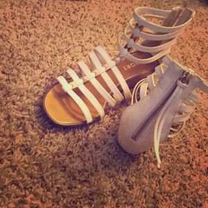 These are high ankle sandals